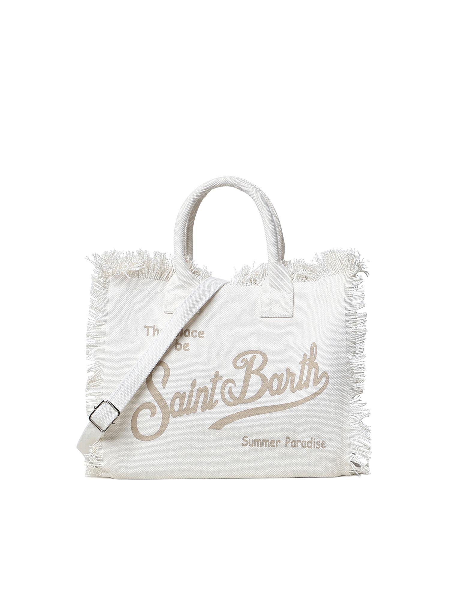 Borsa Colette in canvas con logo COL0001 08246L MC2 SAINT BARTH 