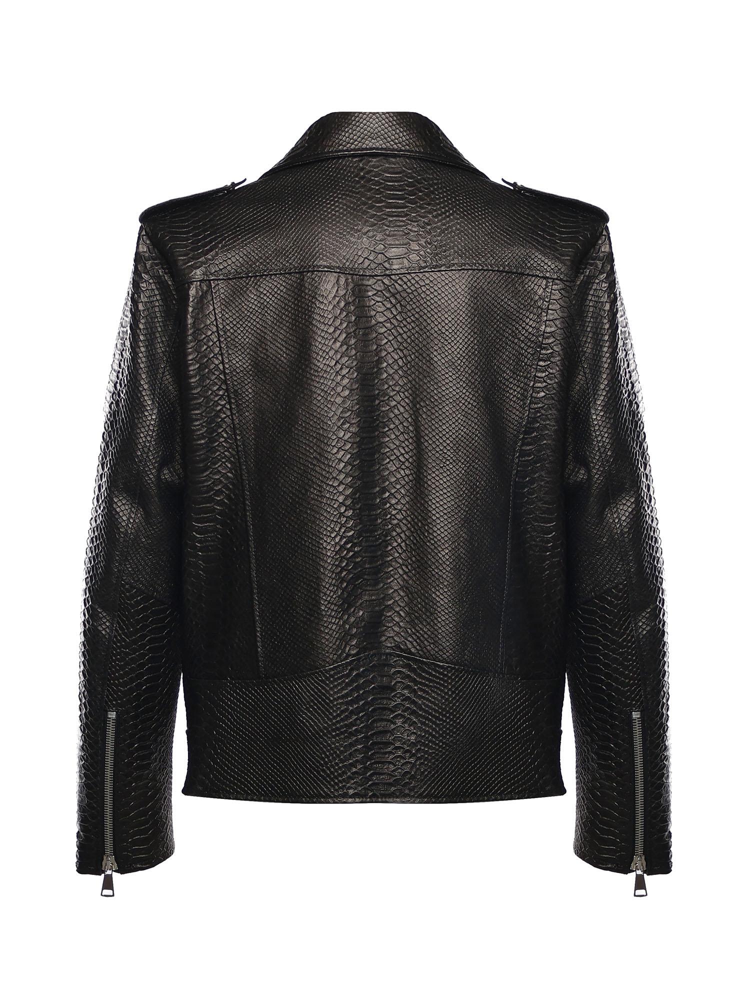 Giubbotto Push It in pelle PUSH IT PYTHONNERO GIULIANO GALIANO 