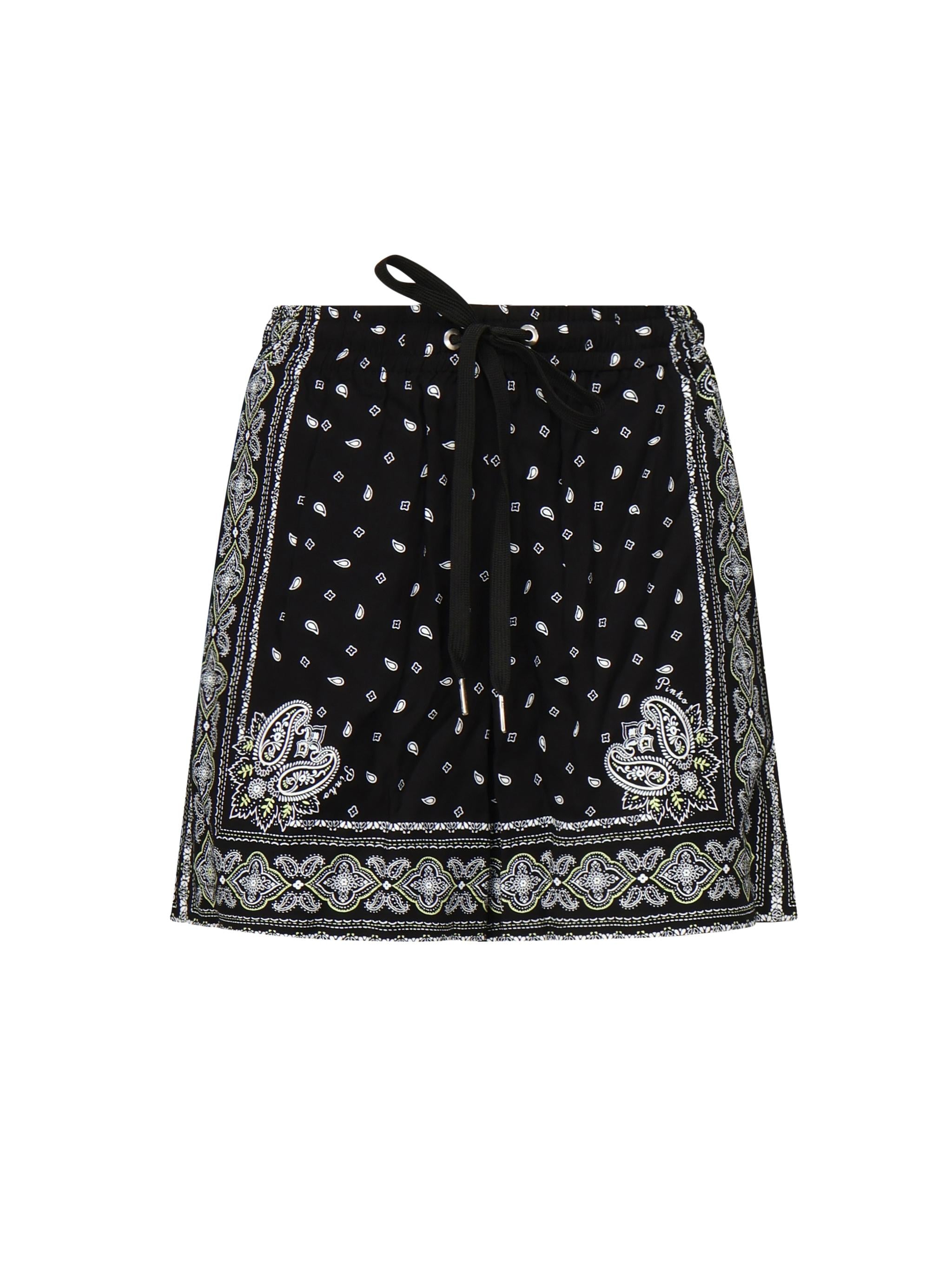 Pantaloncini corti stampa bandana 104792 A2FLZ1T PINKO 