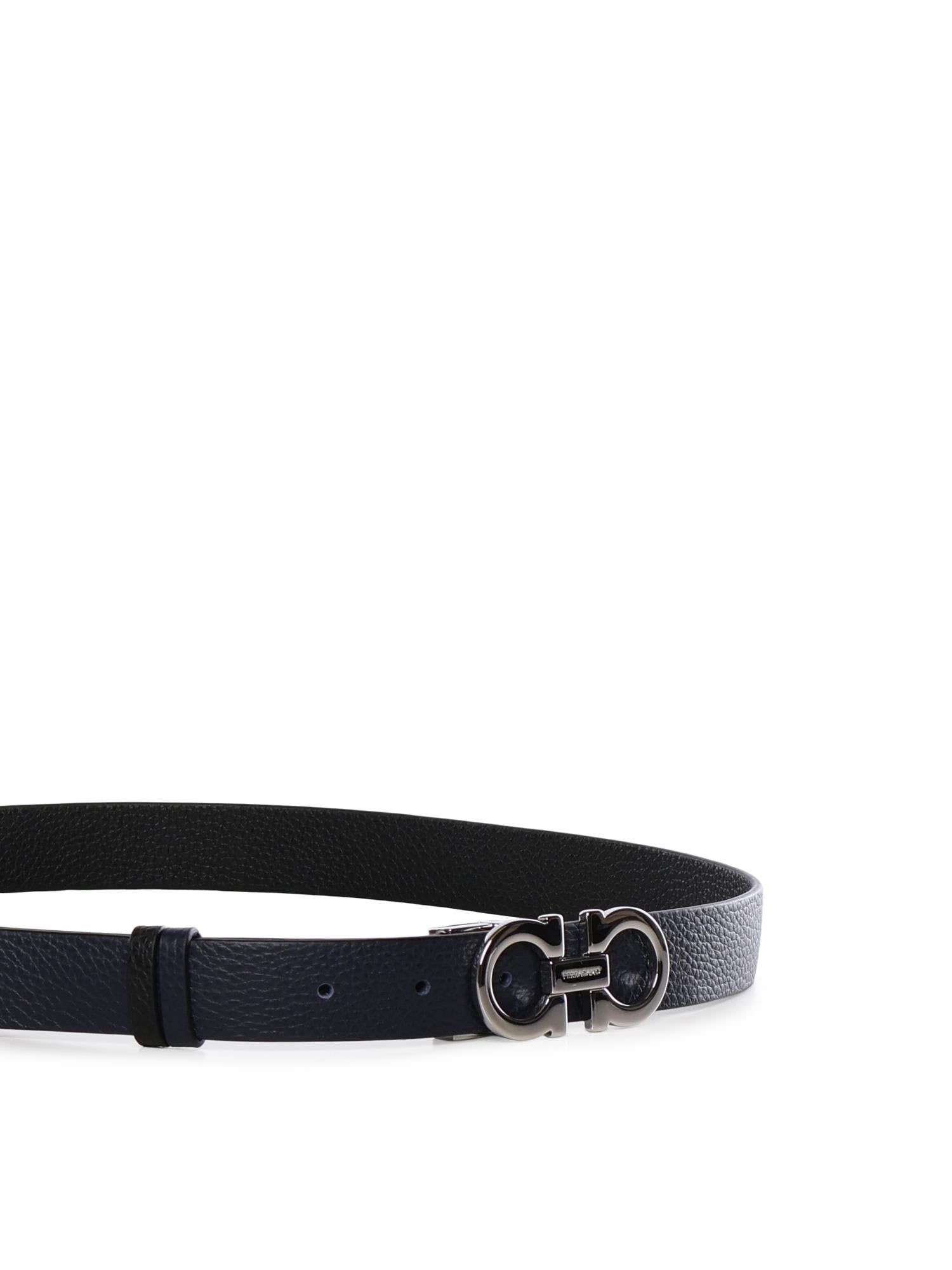 Cintura reversibile e regolabile Gancini 23A565 674261518 FERRAGAMO 