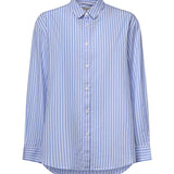 Camicia Brigitte a righe con stampa Snoopy in popeline BRIG005 01934L MC2 SAINT BARTH 