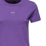 T-shirt con ricamo logo 100355 A2RDW79 PINKO 