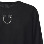 Maglia con logo in lana<BR/> 105417 A18MZ99 PINKO 