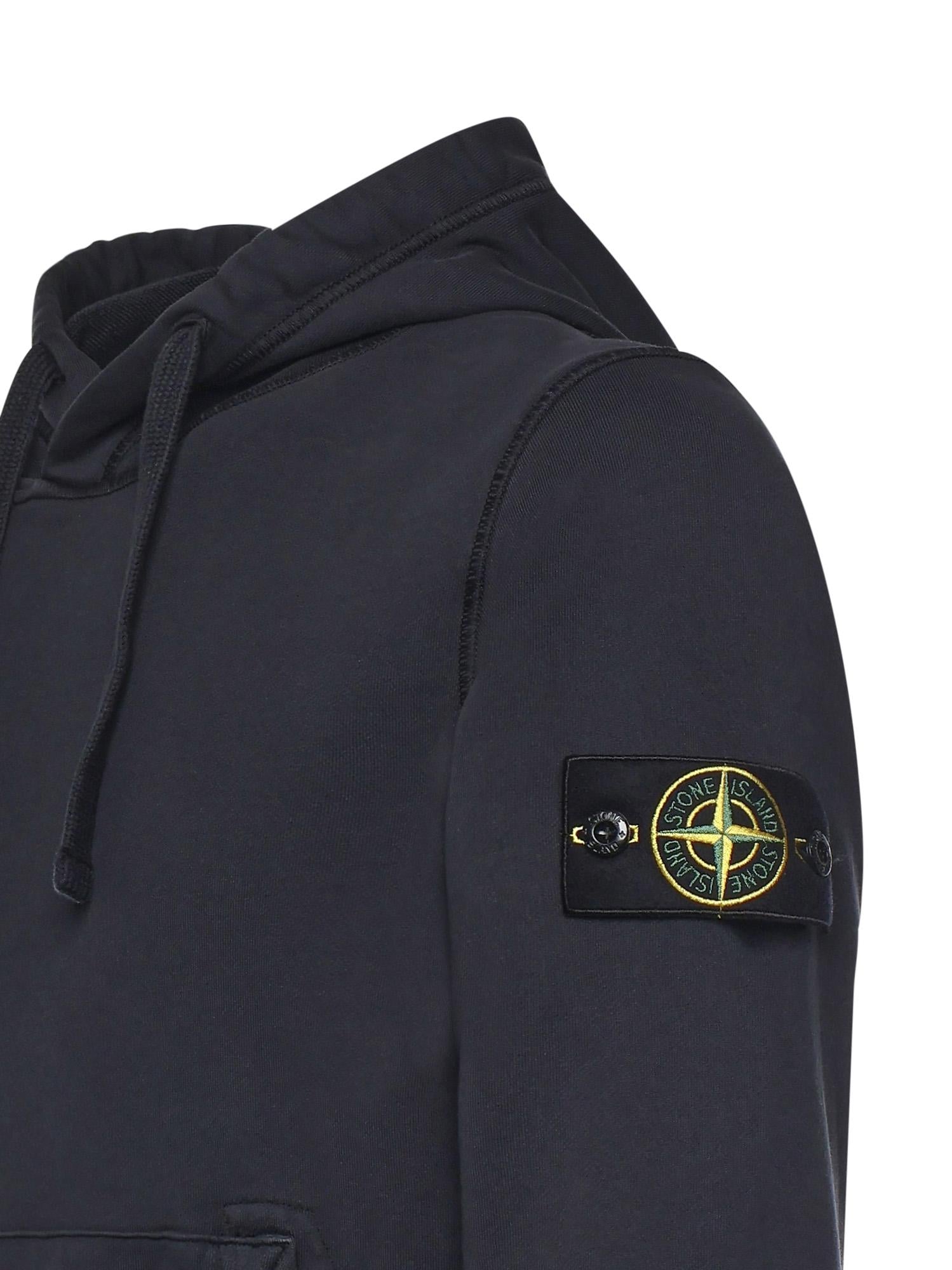 Felpa con logo in cotone L1S156100062 S0051V0020 STONE ISLAND 