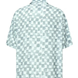 Camicia cropped Acquerello<BR/> SH002004 BLUCLR BONSAI 