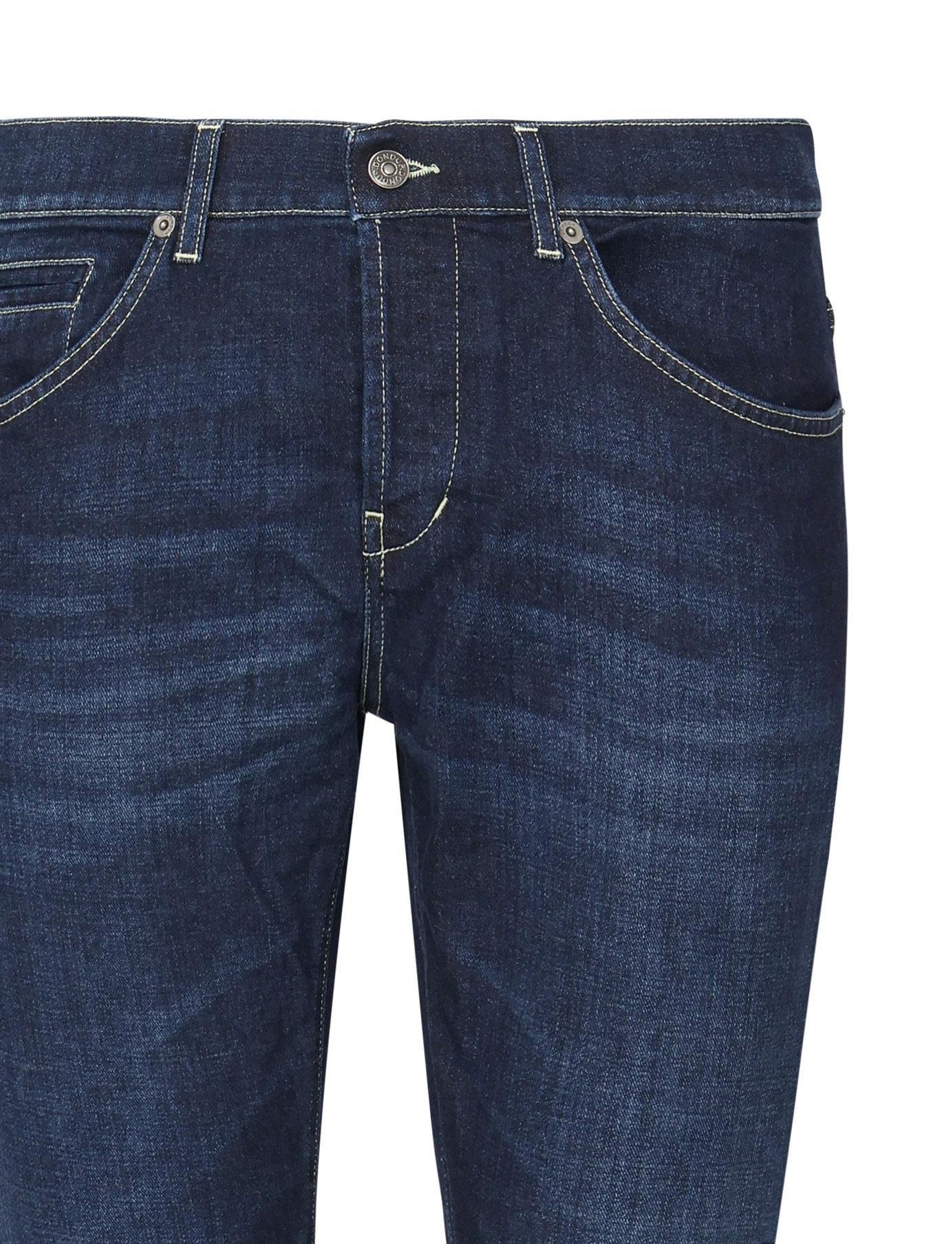 Pantaloni George skinny in cotone e lyocell<BR/> UP232 DS0345UHR2800 DONDUP 