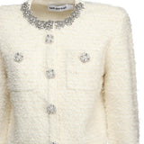 Cardigan in maglia bouclé AW25028J C SELF-PORTRAIT 