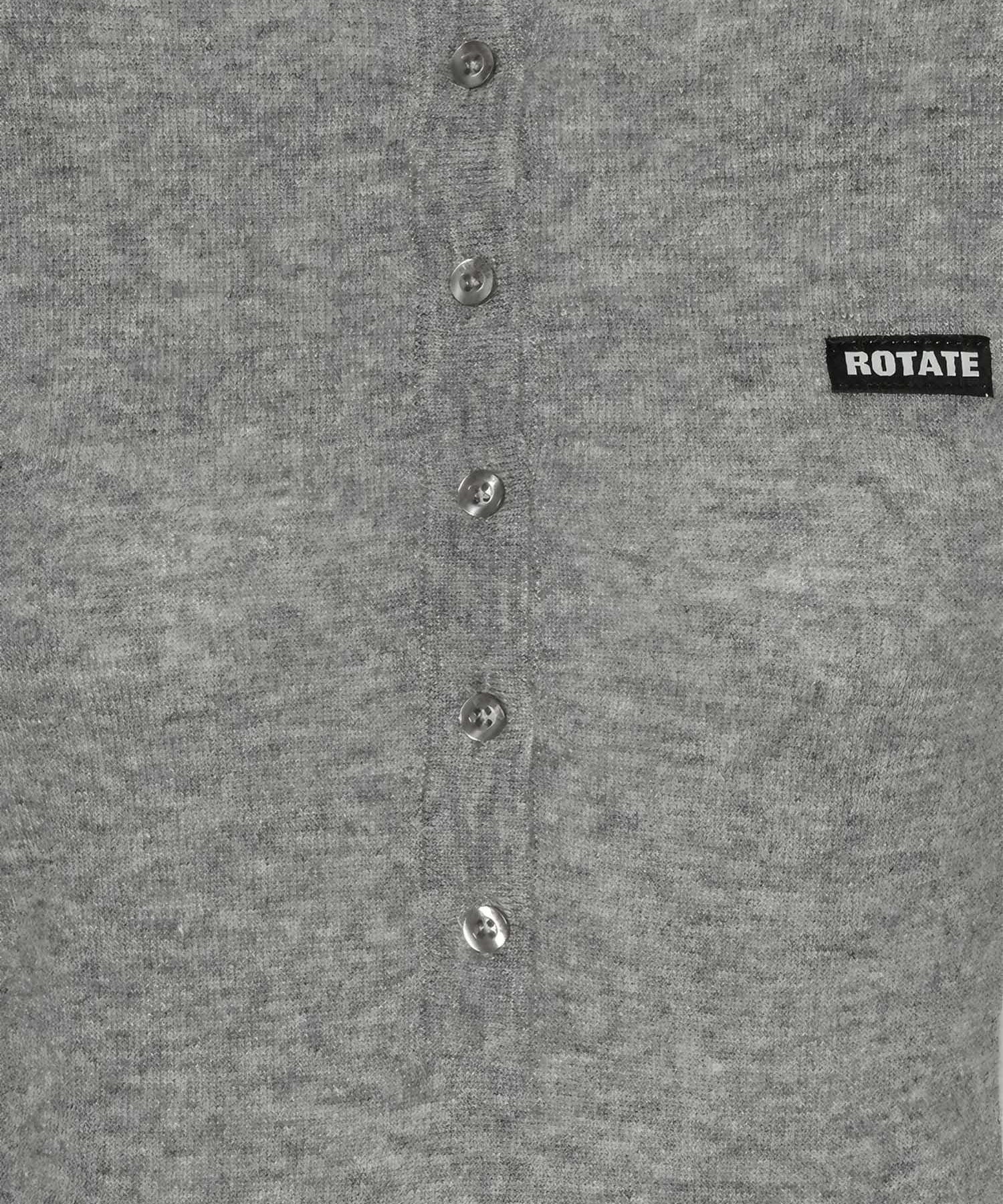 Polo in lana con logo 116181 1093 ROTATE 