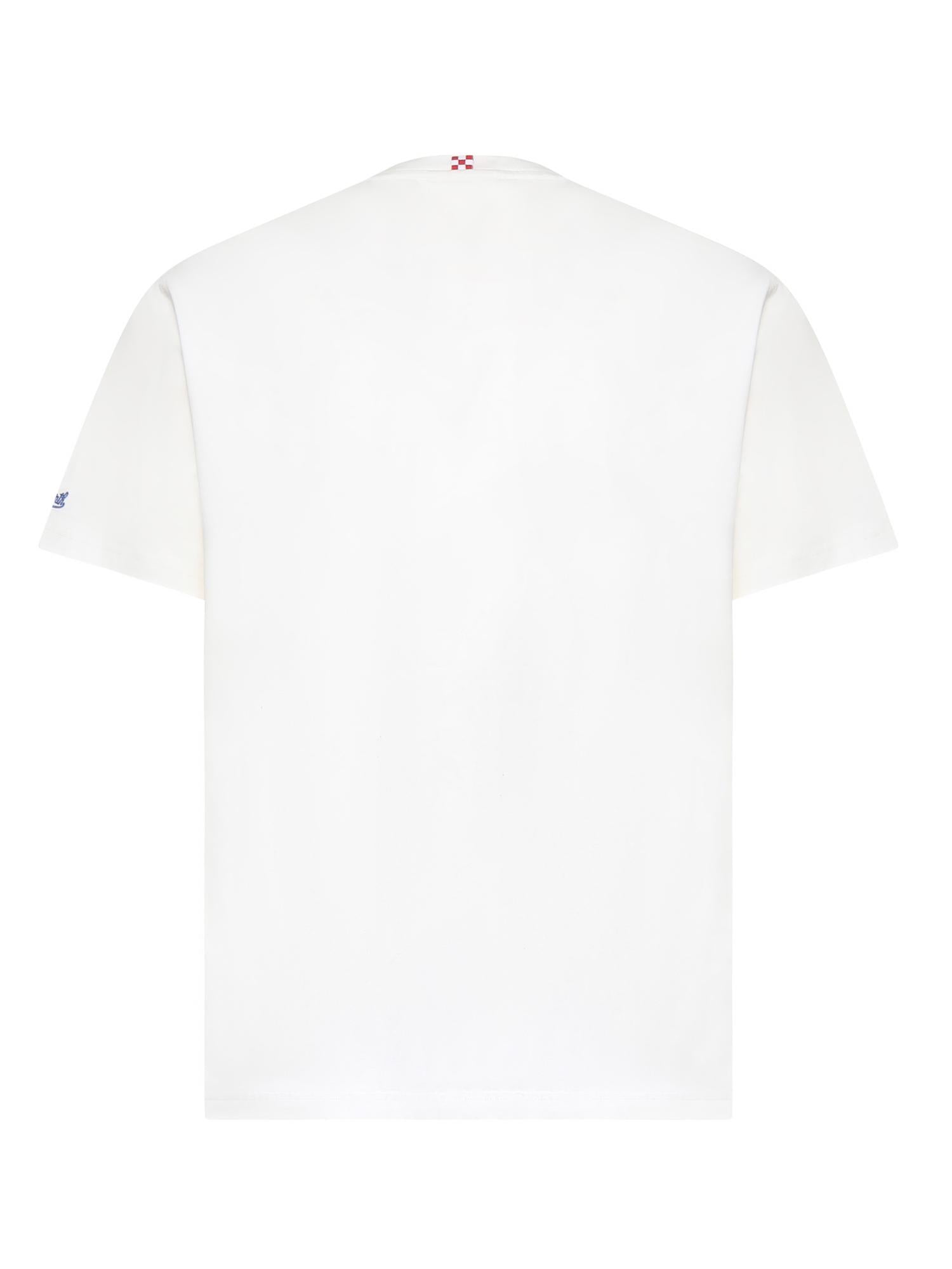 T-shirt in cotone con ricamo POT0001 04462L MC2 SAINT BARTH 