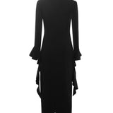 Abito con volant 105736 A2Q2Z99 PINKO 