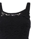 Abito midi crochet con fiori applicati 106862 A3B8Z99 PINKO 