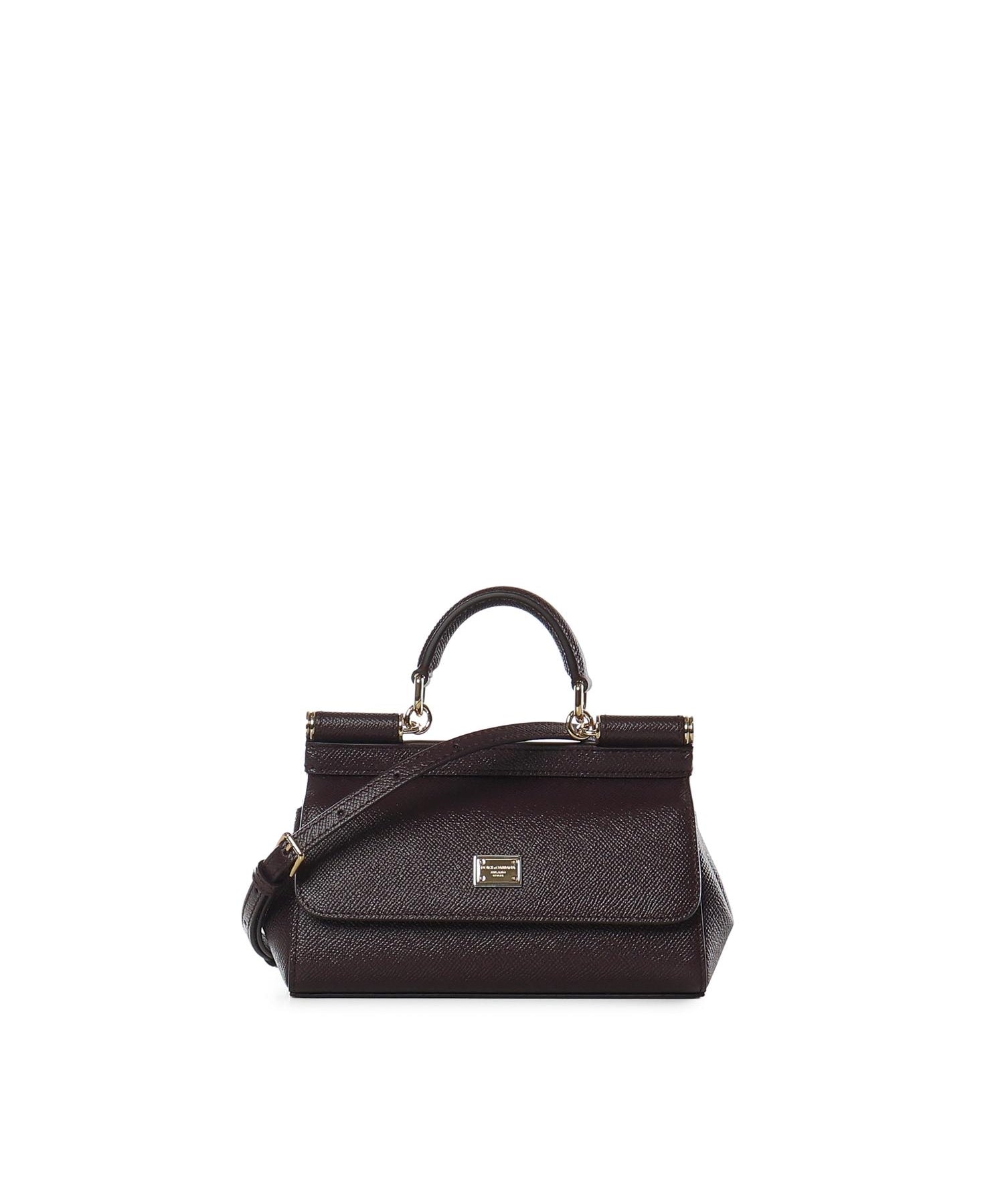 Borsa a mano Sicily mini in pelle di vitello Dauphine BB7116 B10018M073 DOLCE & GABBANA 