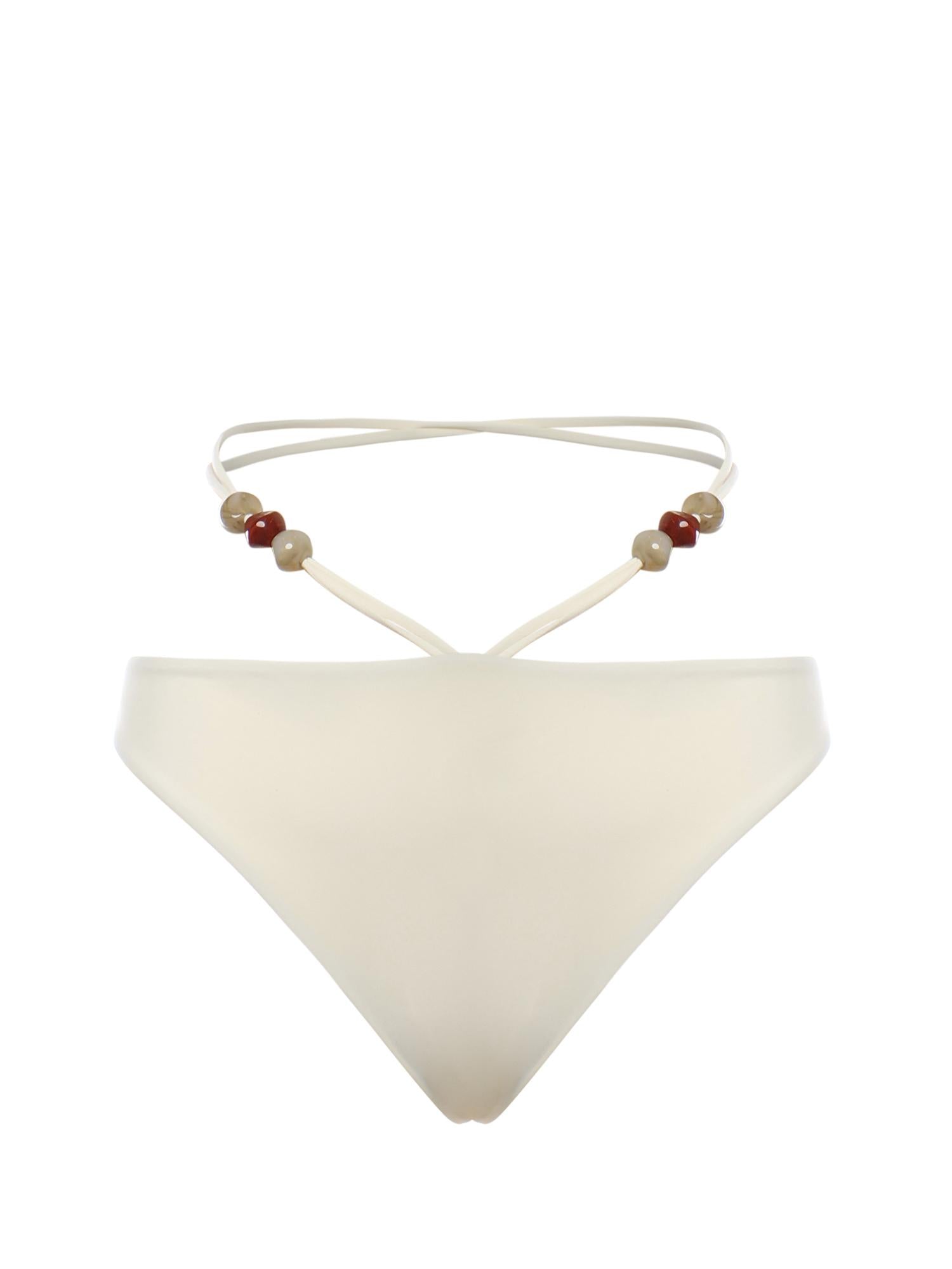 Slip bikini con cinturini e perline 618426  MAGDA BUTRYM 