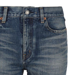 Jeans taglio dritto in denim blu 734311 Y07HA4296 SAINT LAURENT 