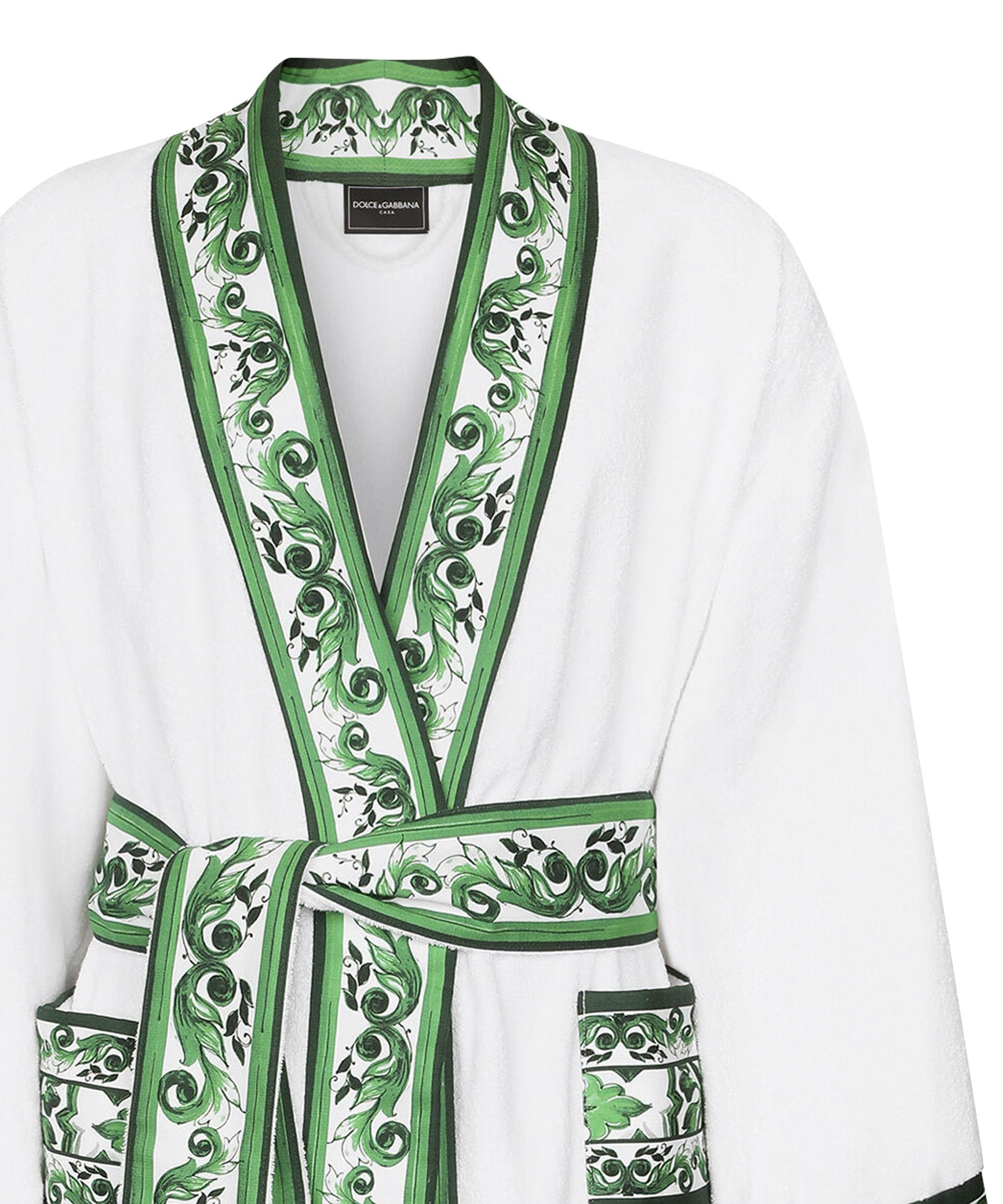 Accappatoio in cotone Maiolica TCF010 TCAGNUV024 DOLCE & GABBANA HOME 