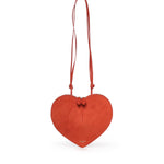 Borsa a tracolla Le Cœur in pelle e suede AA1P003CA577 A50 ALAIA 