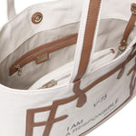 Borsa tote I am responsible 73BS7UH01 RESPONSIBILITY MUSTNATURALE/CUOIO V° 73 