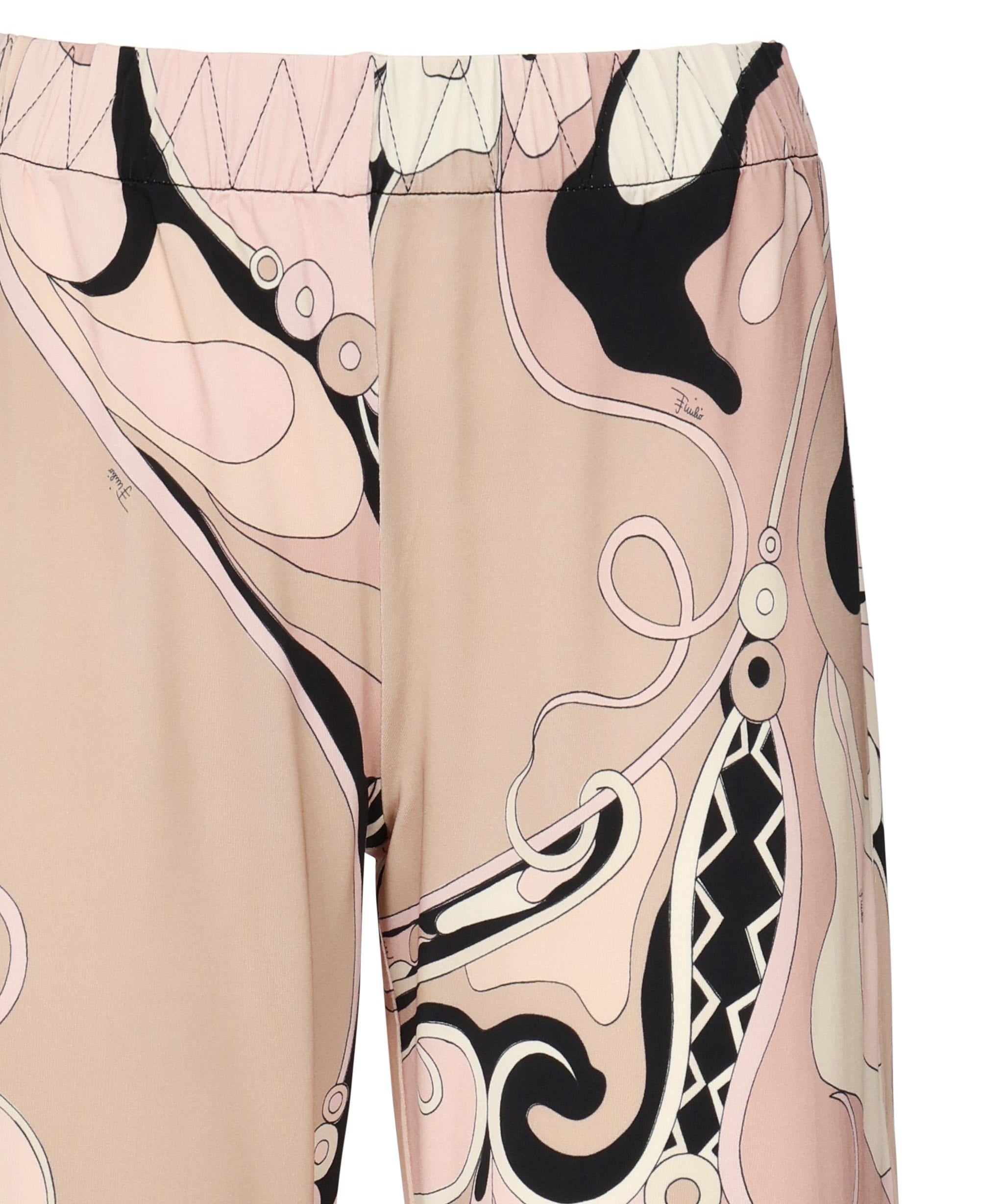 Pantaloni in jersey con stampa orchidee 5HJT31 5H737023 PUCCI 