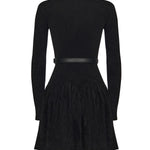 Abito in maglia di ciniglia AW25029S B SELF-PORTRAIT 