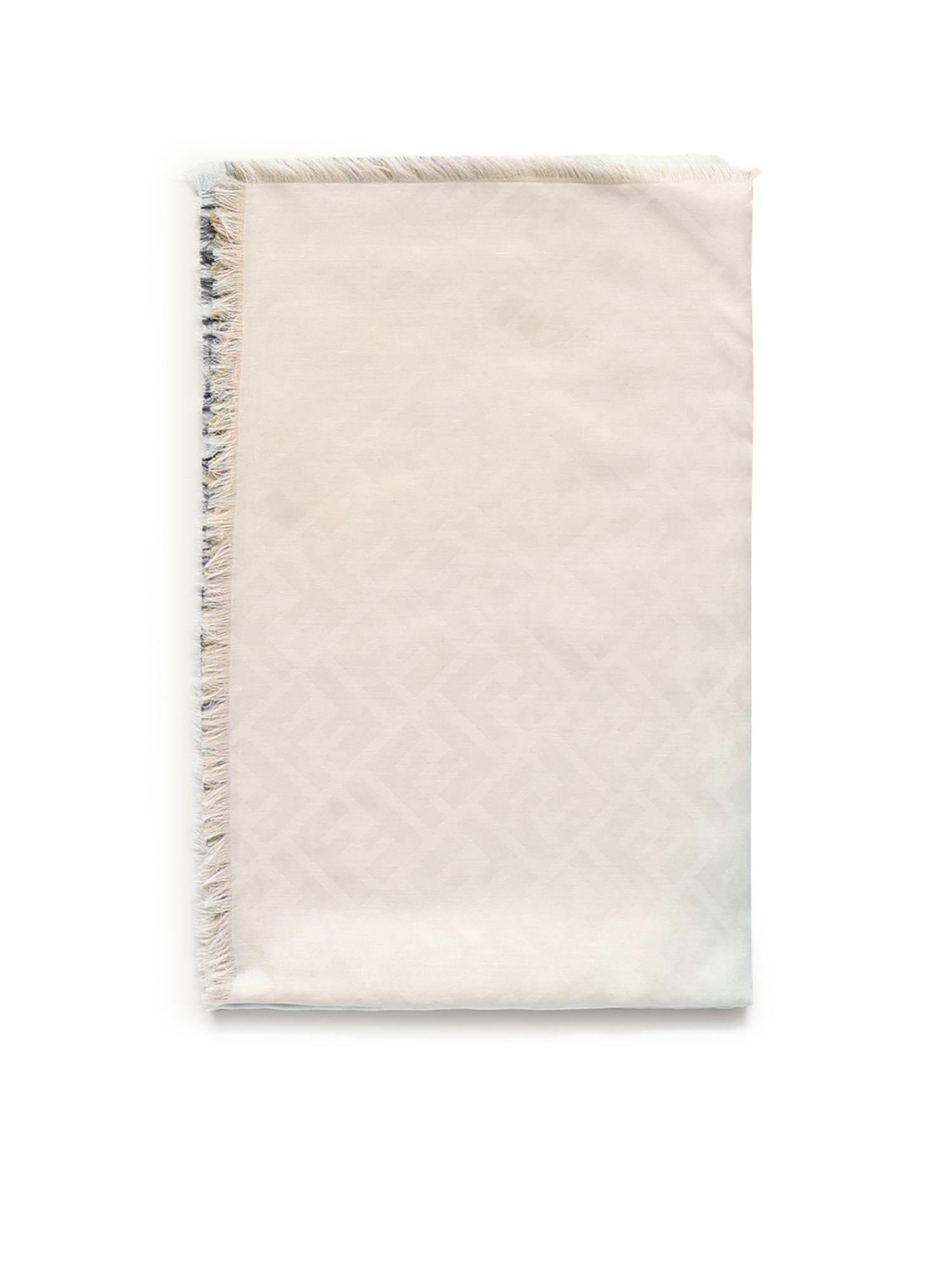 Scialle FF in cotone e seta FXT069 B01QF1WNR FENDI 