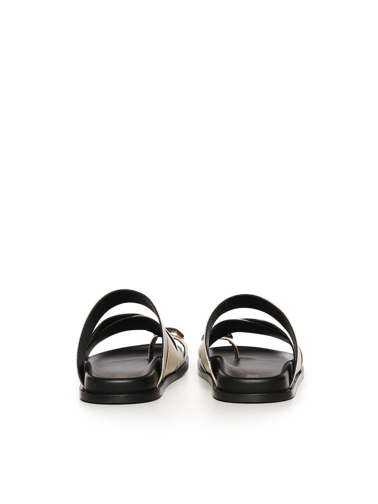 Sandali Plongè in pelle A57240 IVORY CARMENS 