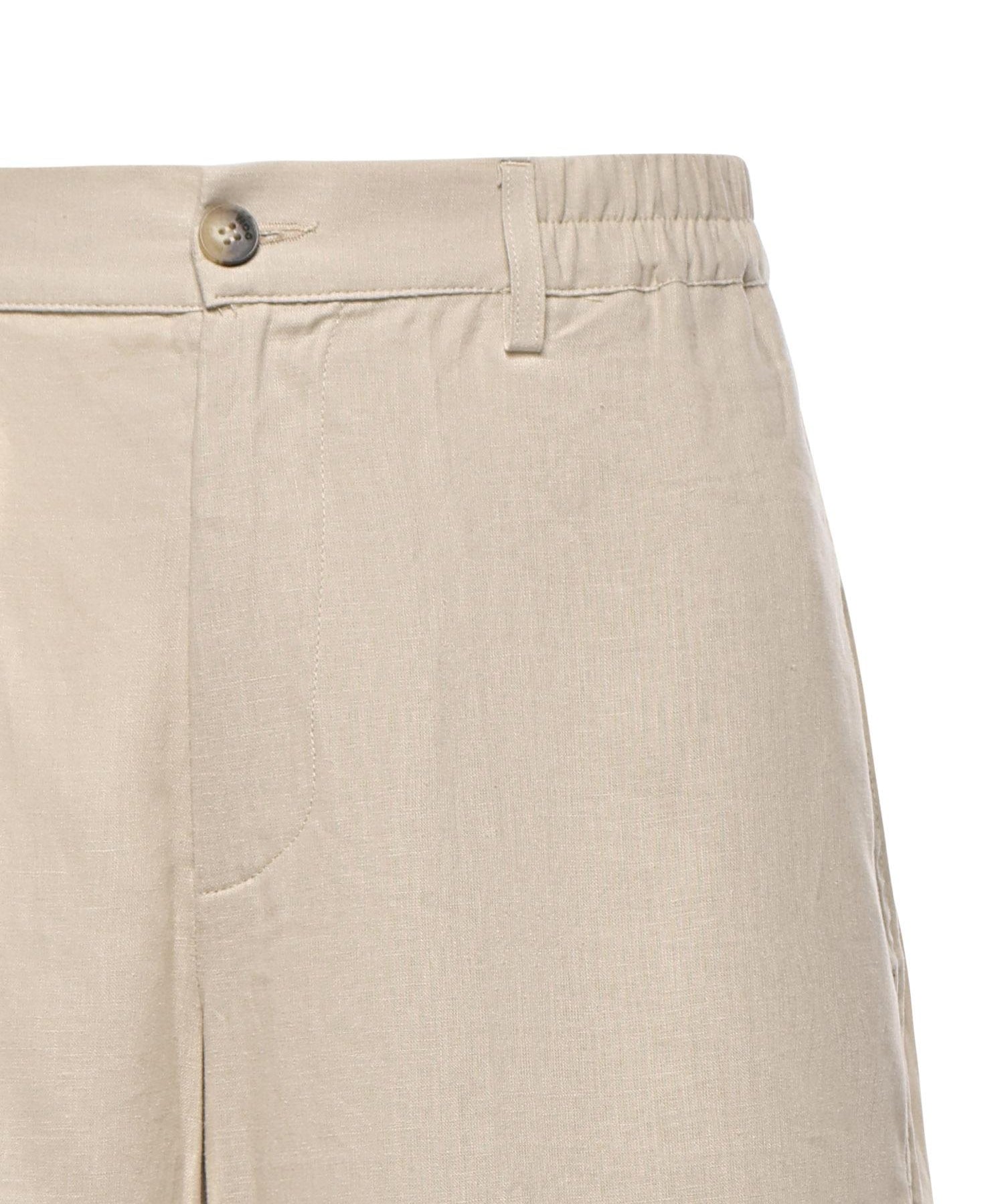 Short Curico in lino e viscosa 026SH168LI CAMEL WOC 