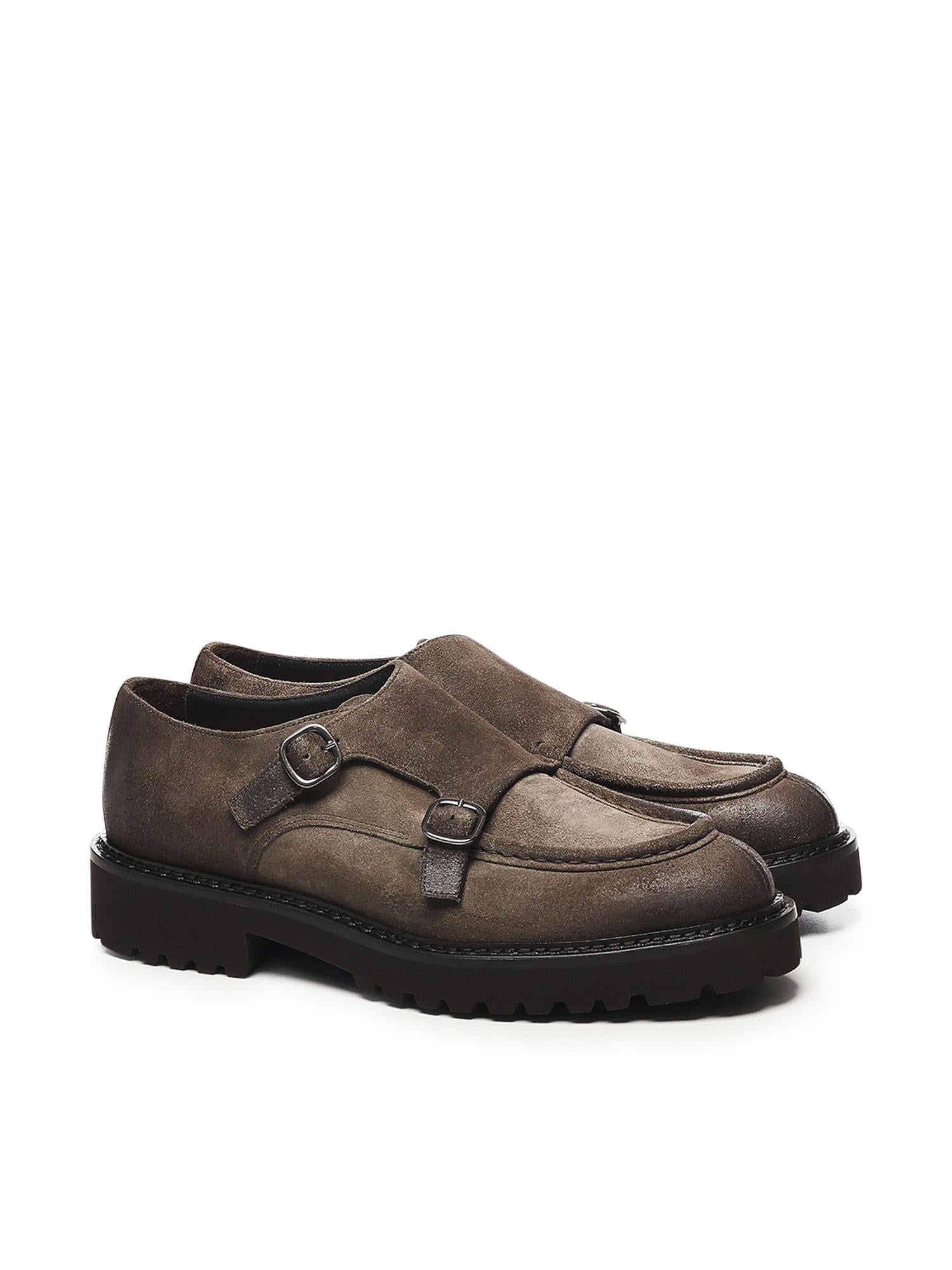 Mocassino doppia fibbia in pelle DU2738PHILUF205 TM39 DOUCAL'S 