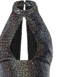 Abito lungo con lamé e paillettes DS26SG2V BC0065SMSNS MISSONI 