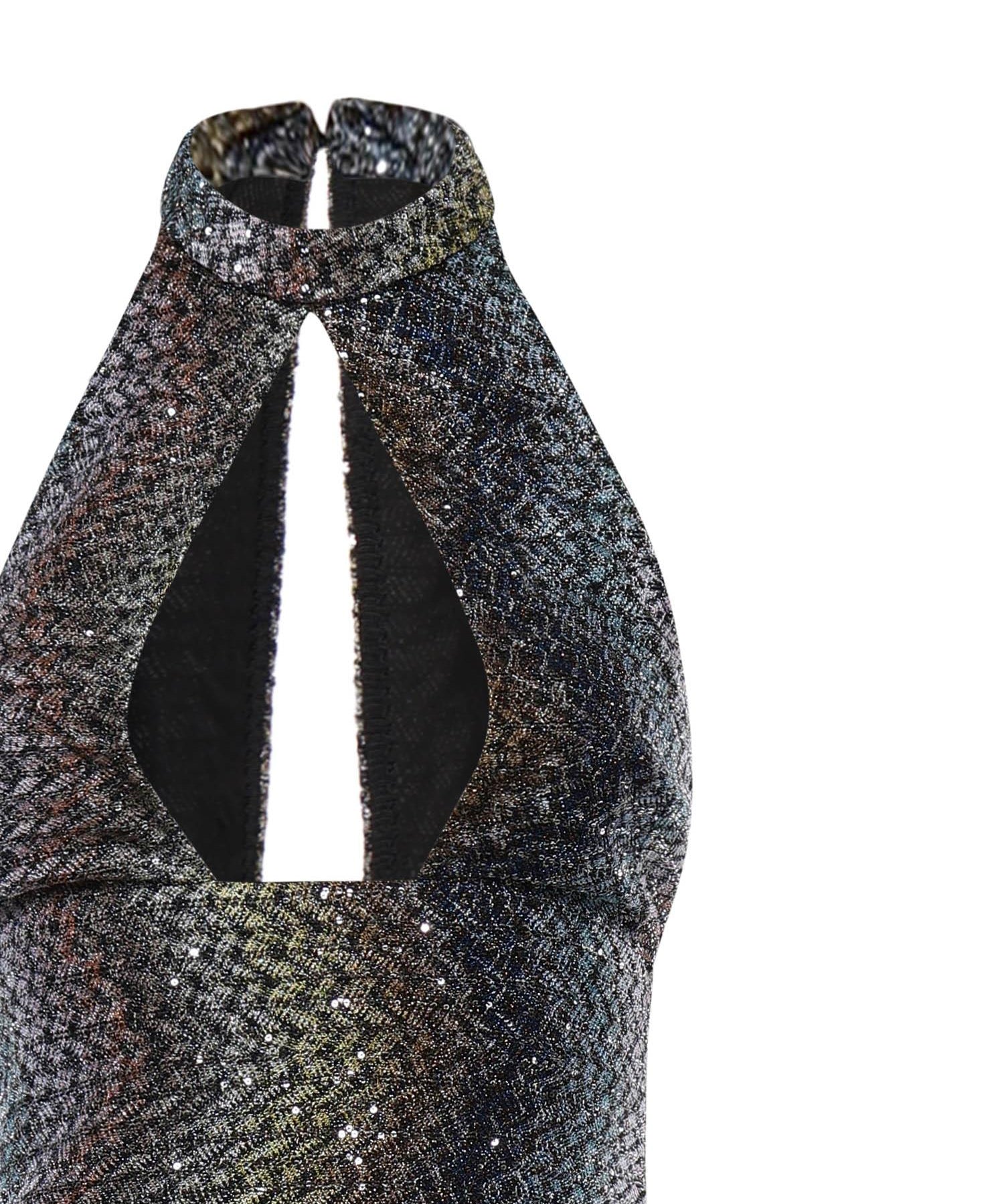 Abito lungo con lamé e paillettes DS26SG2V BC0065SMSNS MISSONI 