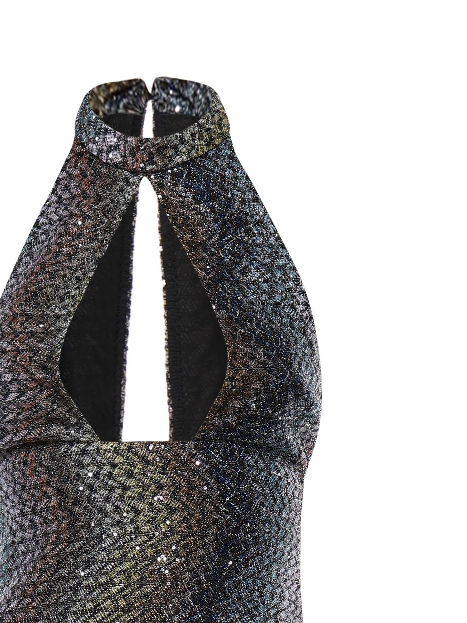 Abito lungo con lamé e paillettes DS26SG2V BC0065SMSNS MISSONI 
