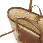Borsa Le Petit Panier Soli in rafia e pelle BAW00044AC01C04 811 JACQUEMUS 