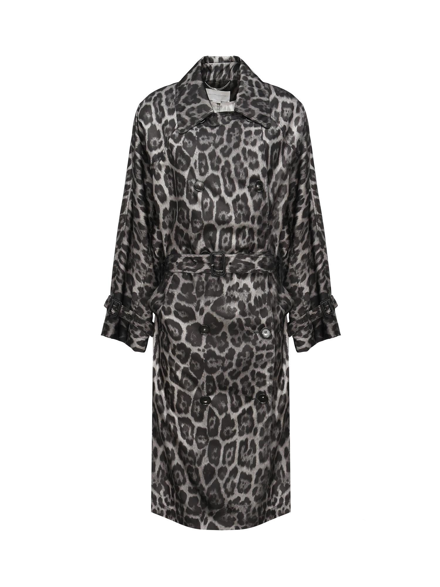Trench con cintura e stampa leopardo 670055 3GS3101230 STELLA McCARTNEY 