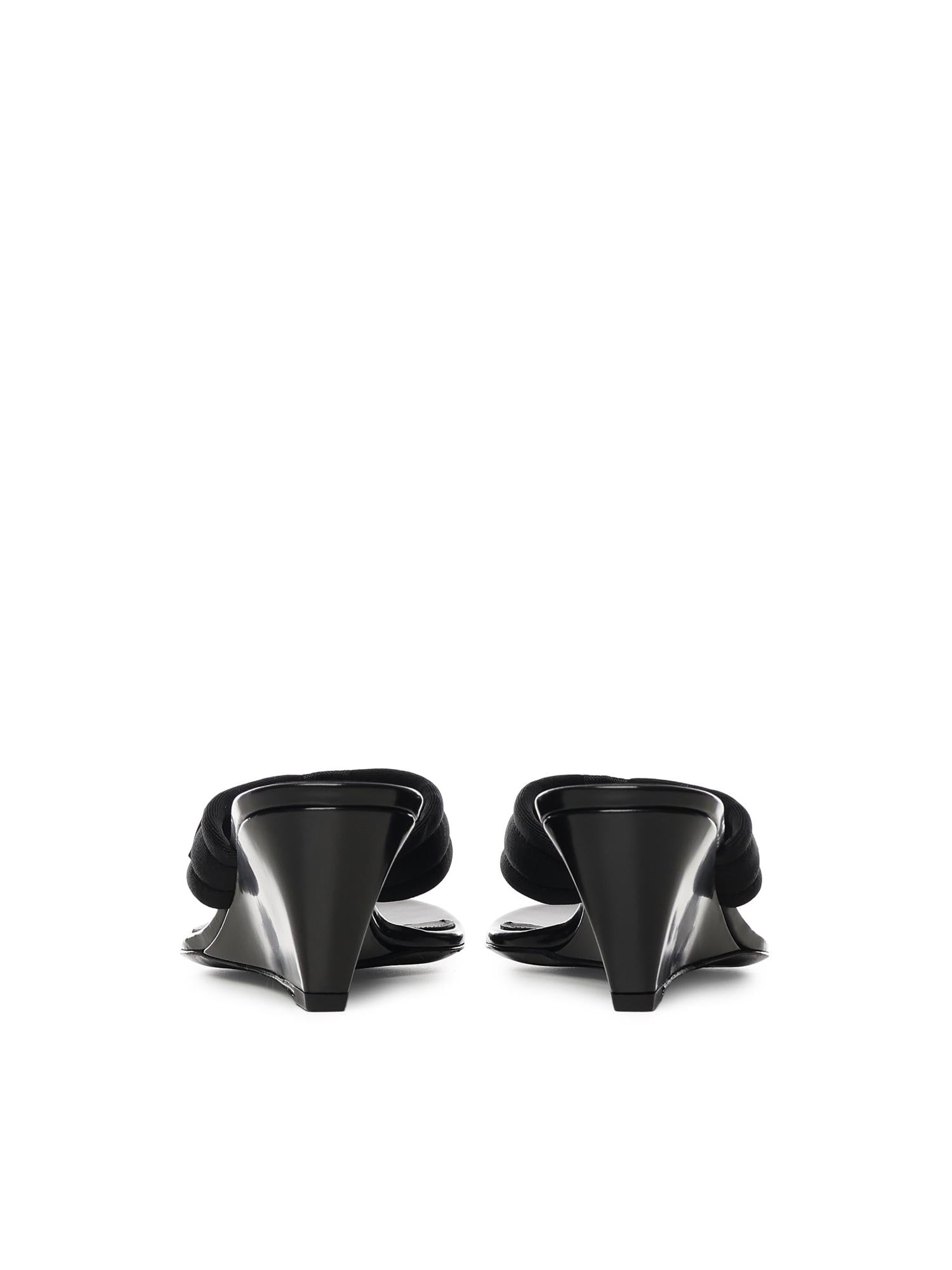 Sandali infradito con zeppa e logo COPSH97F3070 BLK COPERNI 