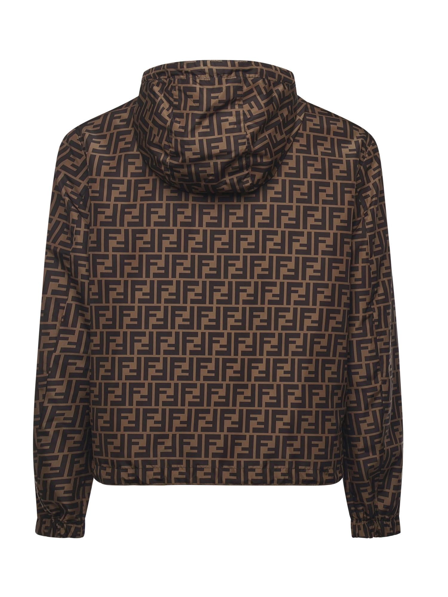 Giacca a vento reversibile in nylon FAA615 A79NF13IZ FENDI 