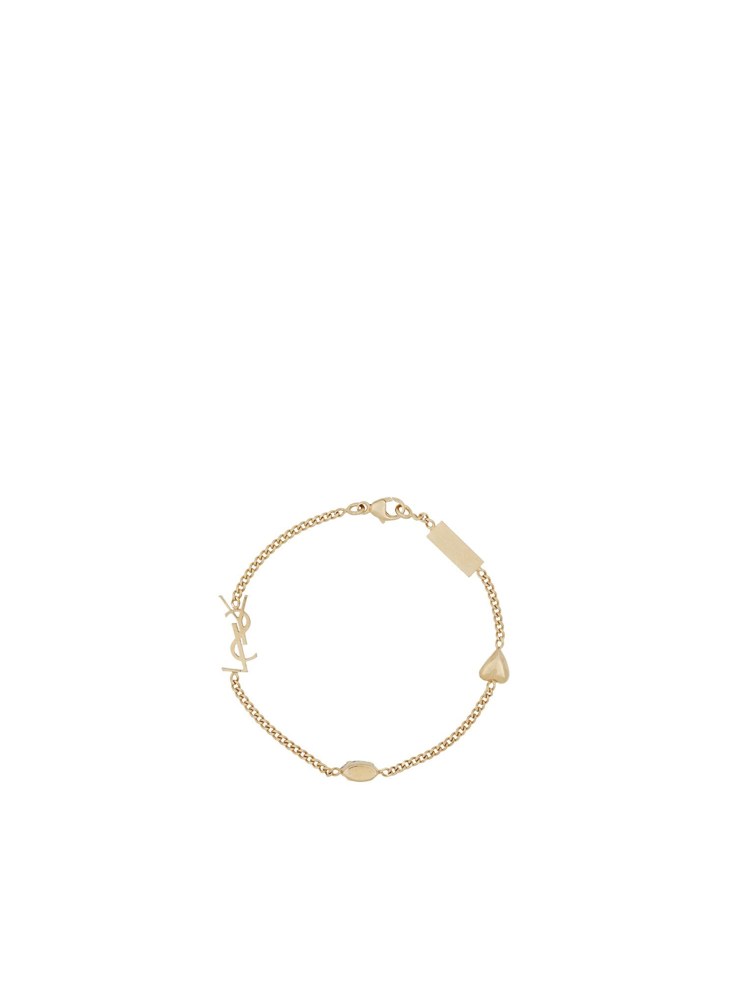 Bracciale con charm a cuore Cassandre 701950 Y15269137 SAINT LAURENT 
