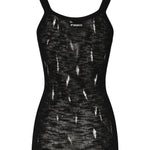 Canottiera a costine con strappi 105143 A2LPZ99 PINKO 