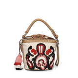 Secchiello Marilena con logo 73BS9NA02 MARILENACUOIO/MULTICOLOR V° 73 