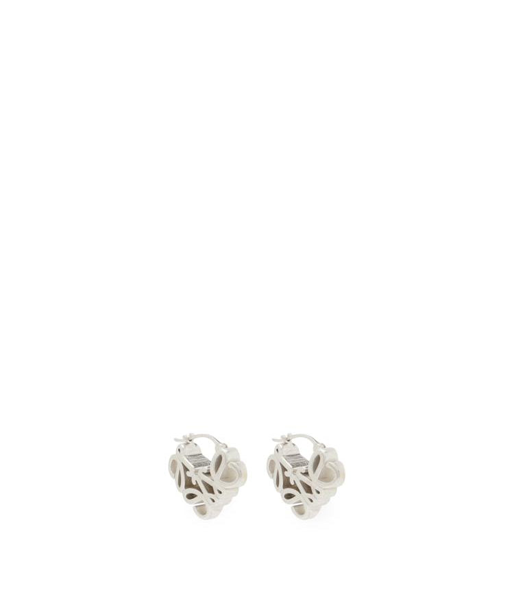 Orecchini a cerchio Anagram Bombé in argento sterling J821239X48 1160 LOEWE 