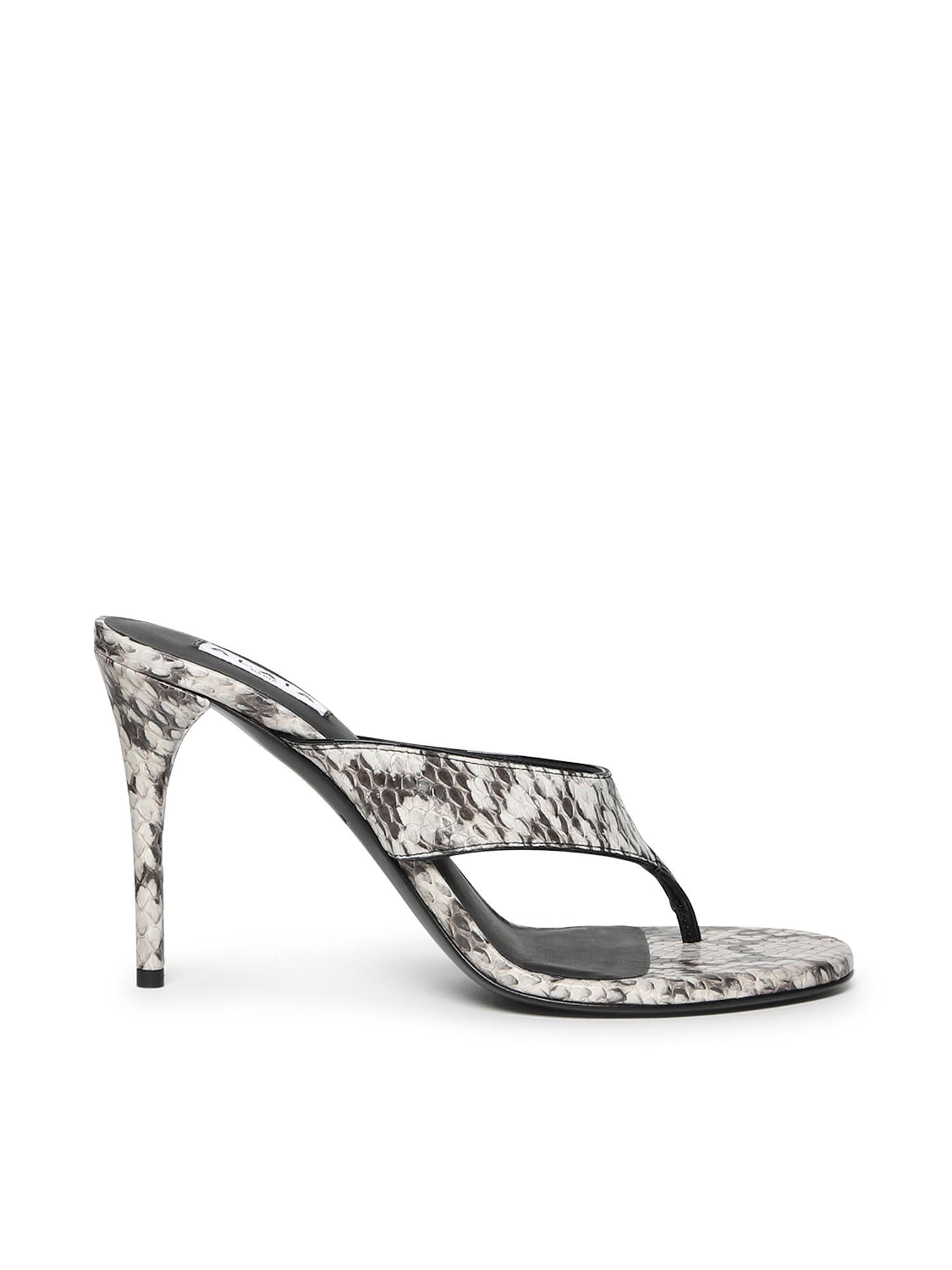Mules infradito in elaphe AA3S133CK326 009 ALAIA 