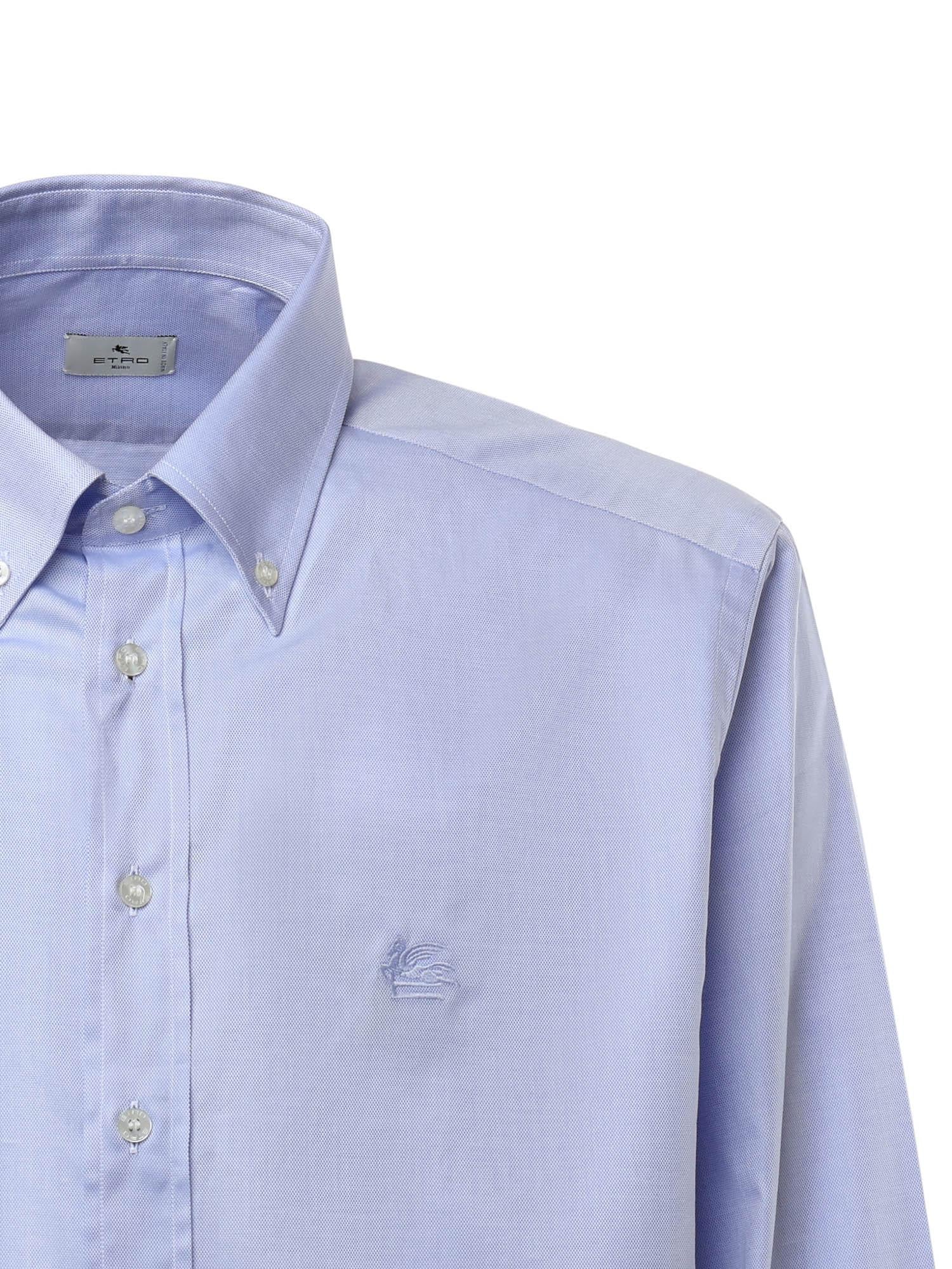 Camicia in cotone con ricamo logo MRIB0004 AV605B0028 ETRO 