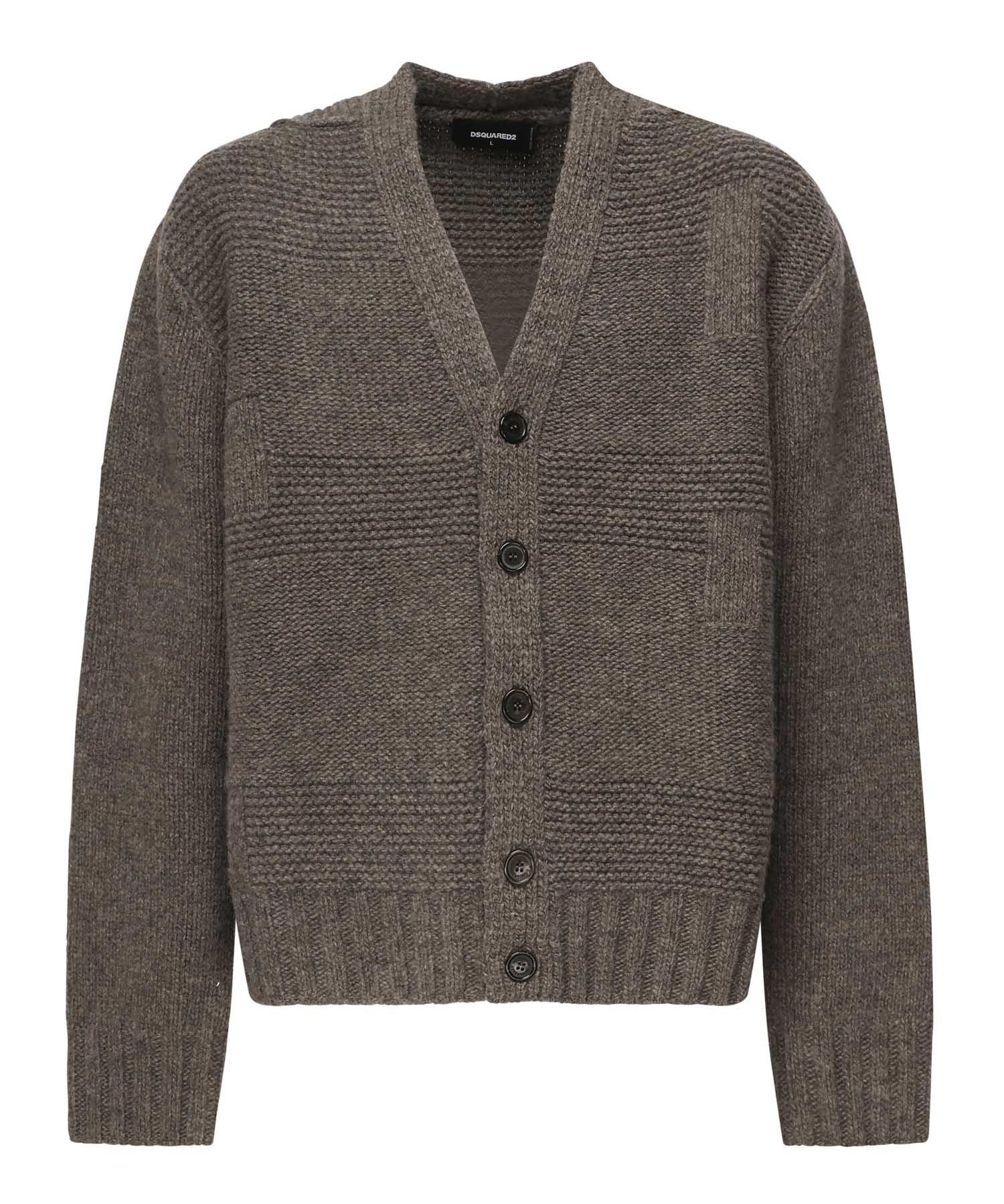 Cardigan in lana S74HA1551 D13147812 DSQUARED2 