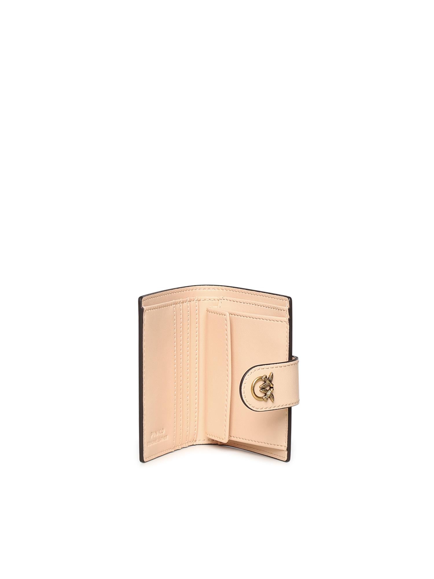 Portafoglio in pelle con logo 102840 A0F1A28Q PINKO 