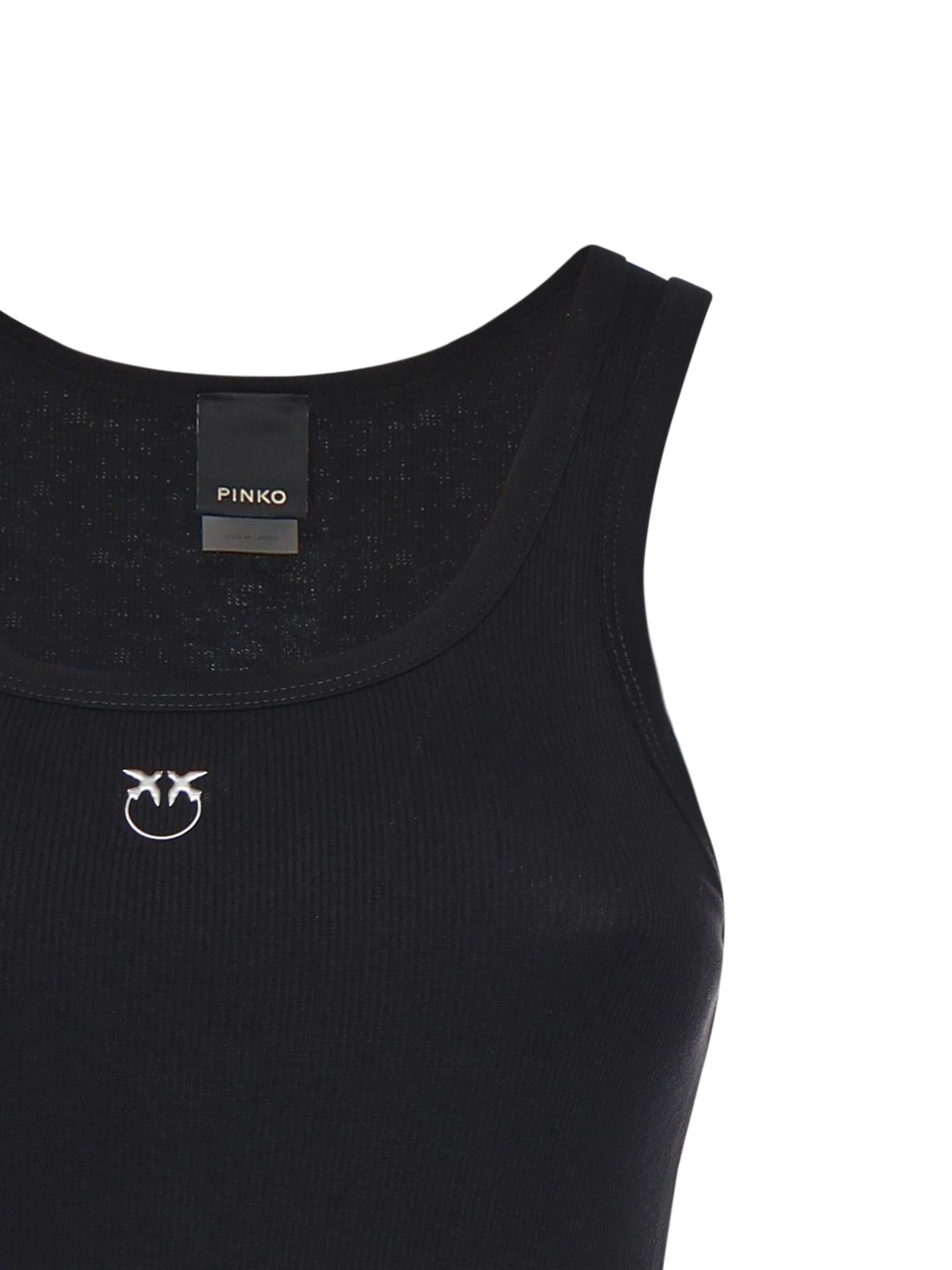 Canotta con logo Love Birds 100807 A338Z99 PINKO 