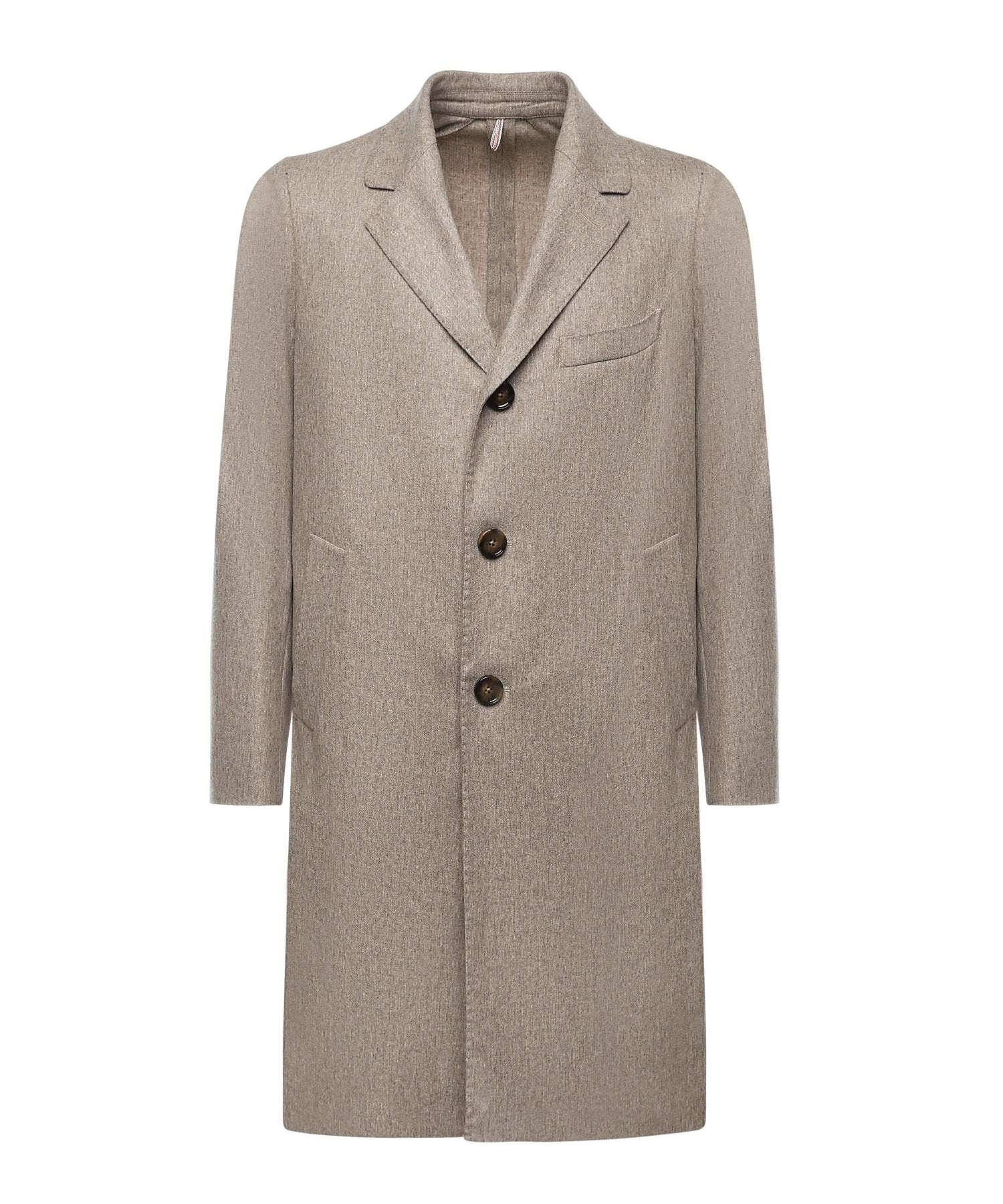 Cappotto monopetto in misto lana E2718F 10P SANTANIELLO 