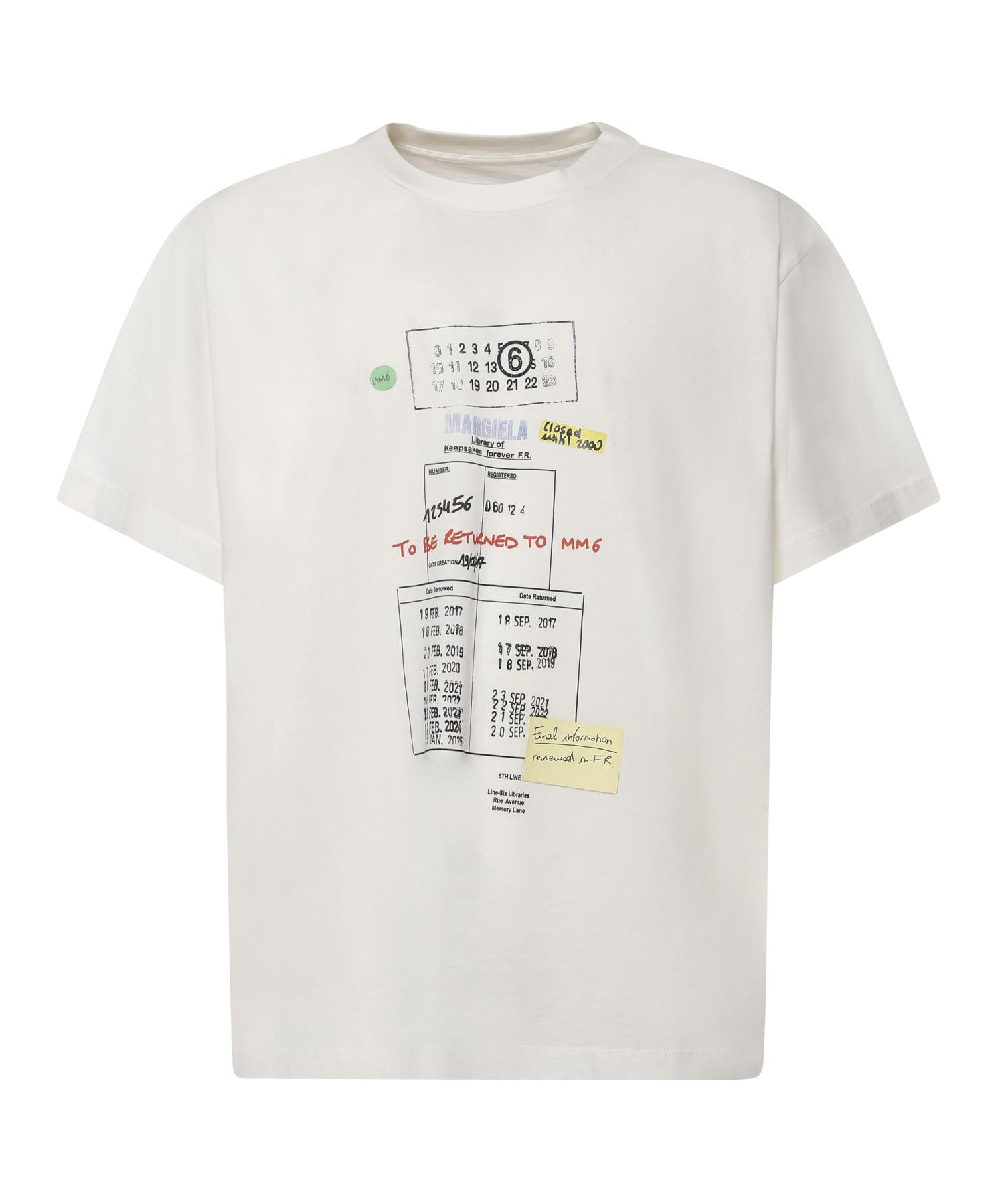 T-shirt con stampa in cotone SH0GC0070 M20170101 MM6 Maison Margiela 