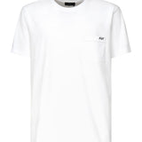 T-shirt con logo ricamato NPMB3501280UCX B001 FAY 