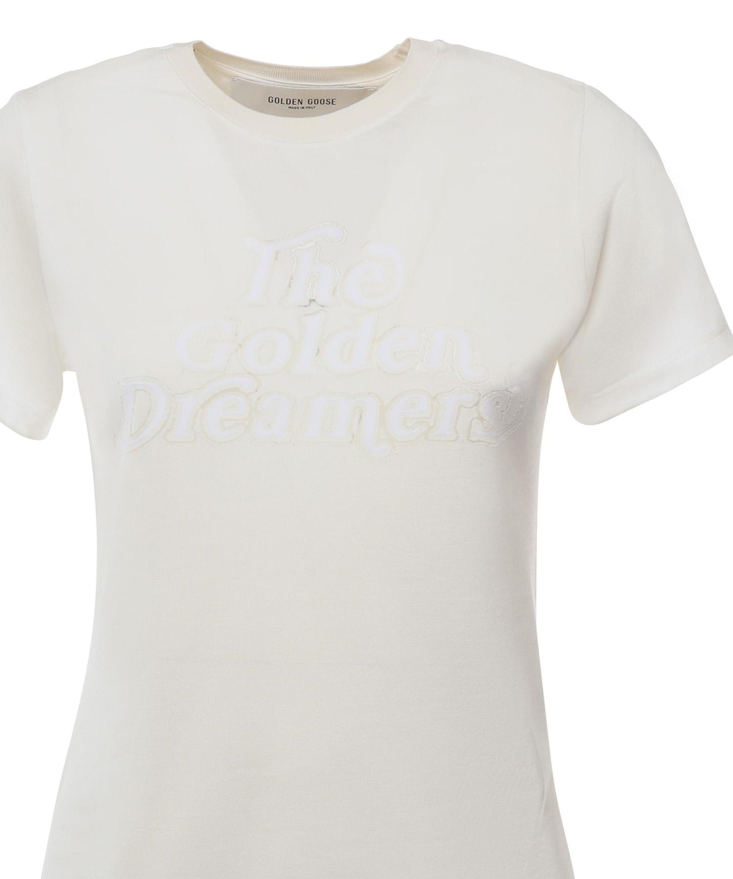 T-shirt con stampa GWP02322 P00211611616 GOLDEN GOOSE 