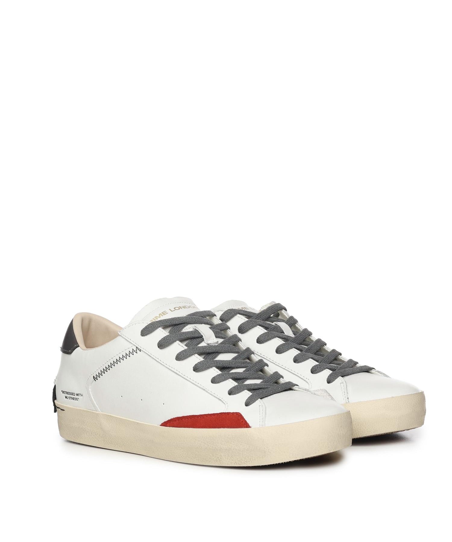 Sneakers Distressed<BR/> 15001AA7 WHITE CRIME LONDON 