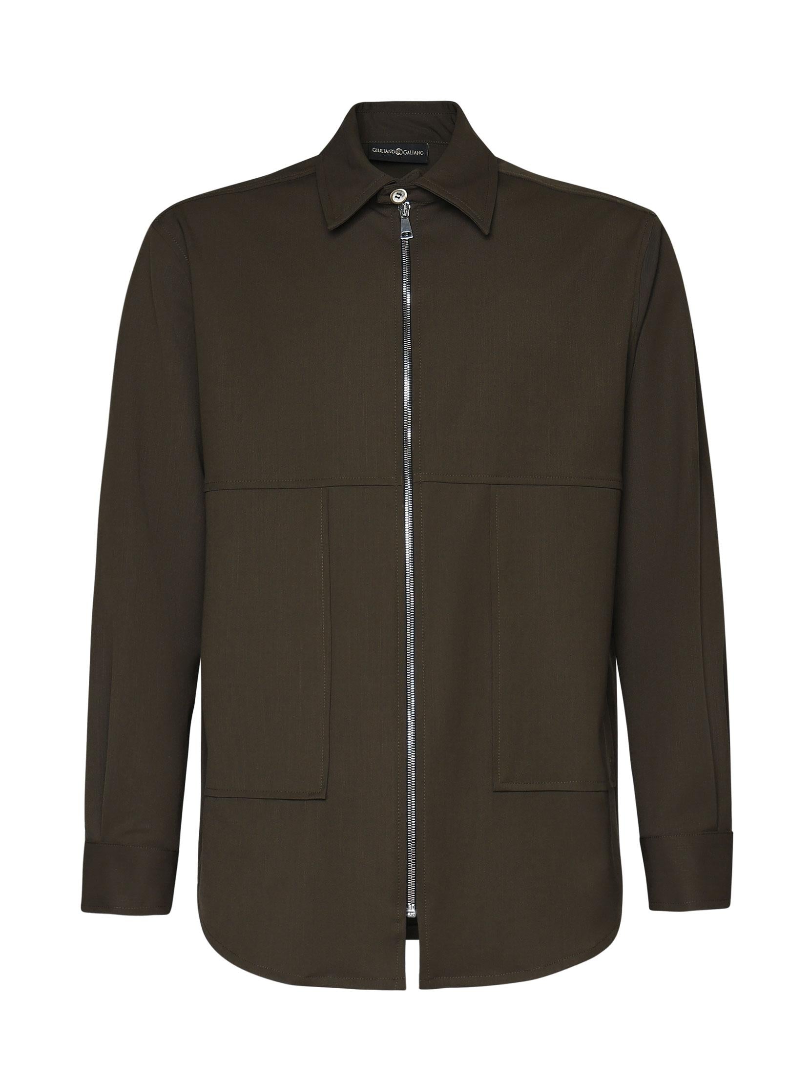 Camicia Magik con zip MAGIK VERDE GIULIANO GALIANO 