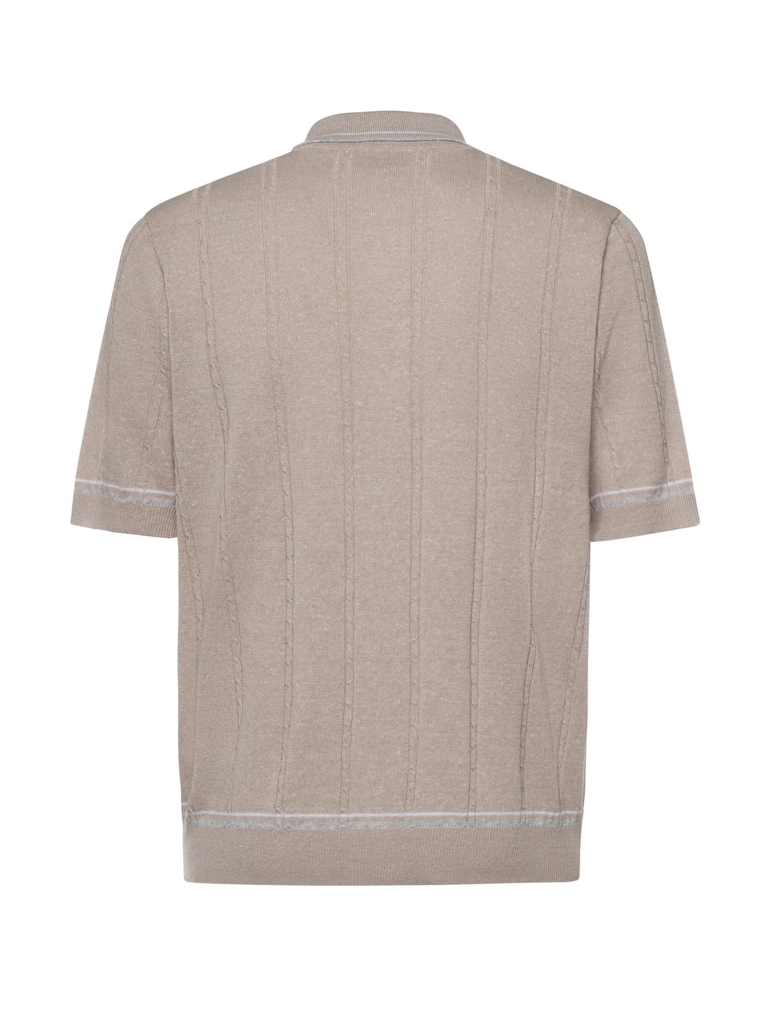 Polo in lino e cotone M76MAGM42MAG0M018 261301 ELEVENTY 